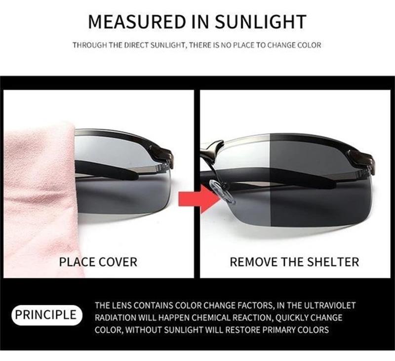 Men's Photochromic Polarized Sunglasses