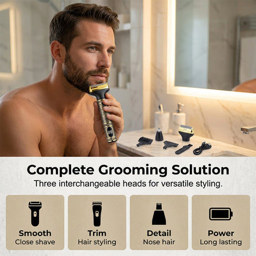 Men's Professional Hair Clipper & Trimmer Set