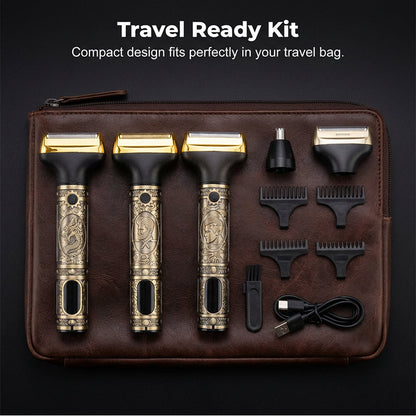 Men's Professional Hair Clipper & Trimmer Set